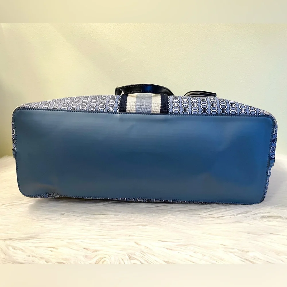Tory Burch Coated Canvas/Leather Gemini Tote